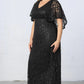 Celestial Cape Sleeve Gown