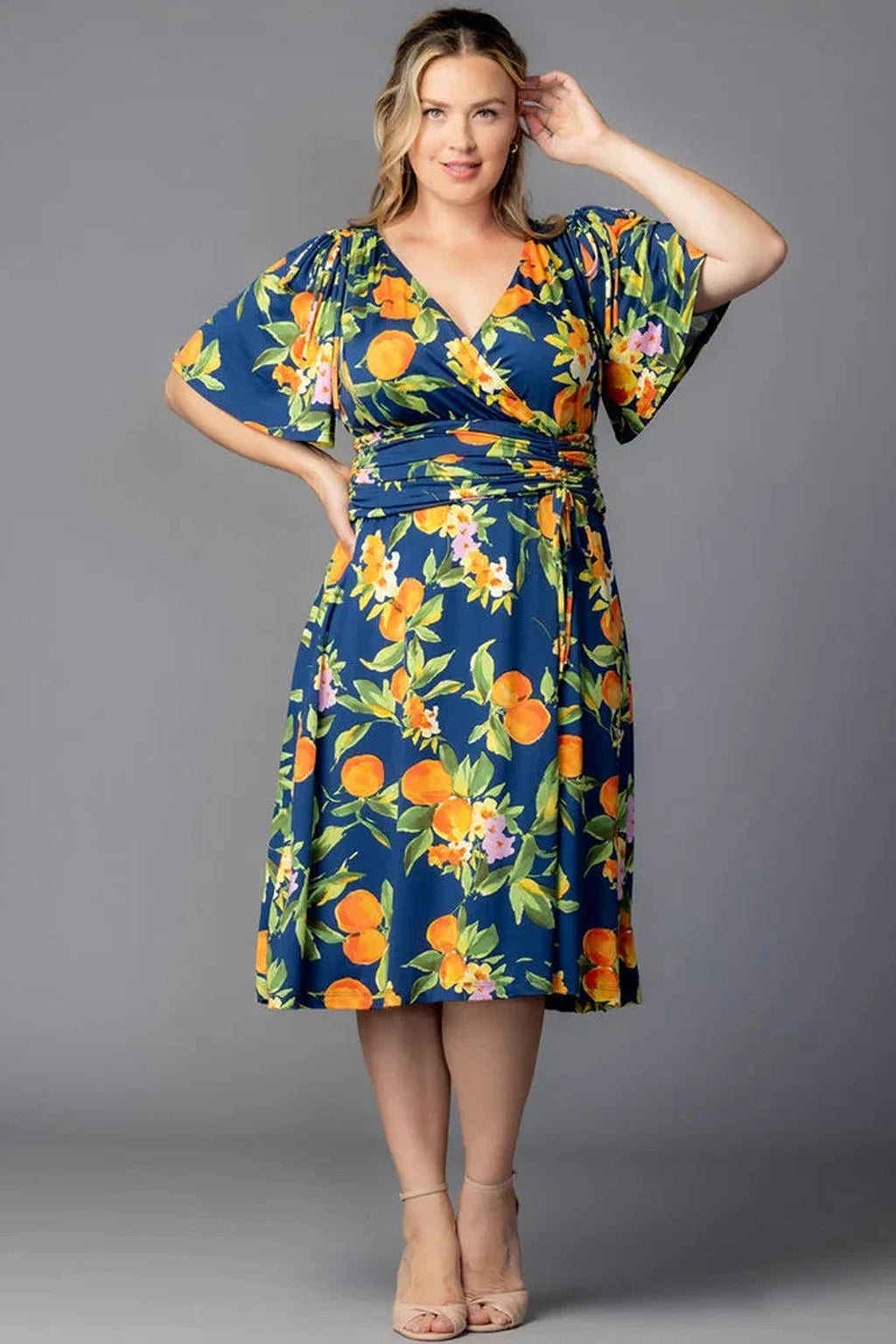 Jemma Ruched Tie Dress