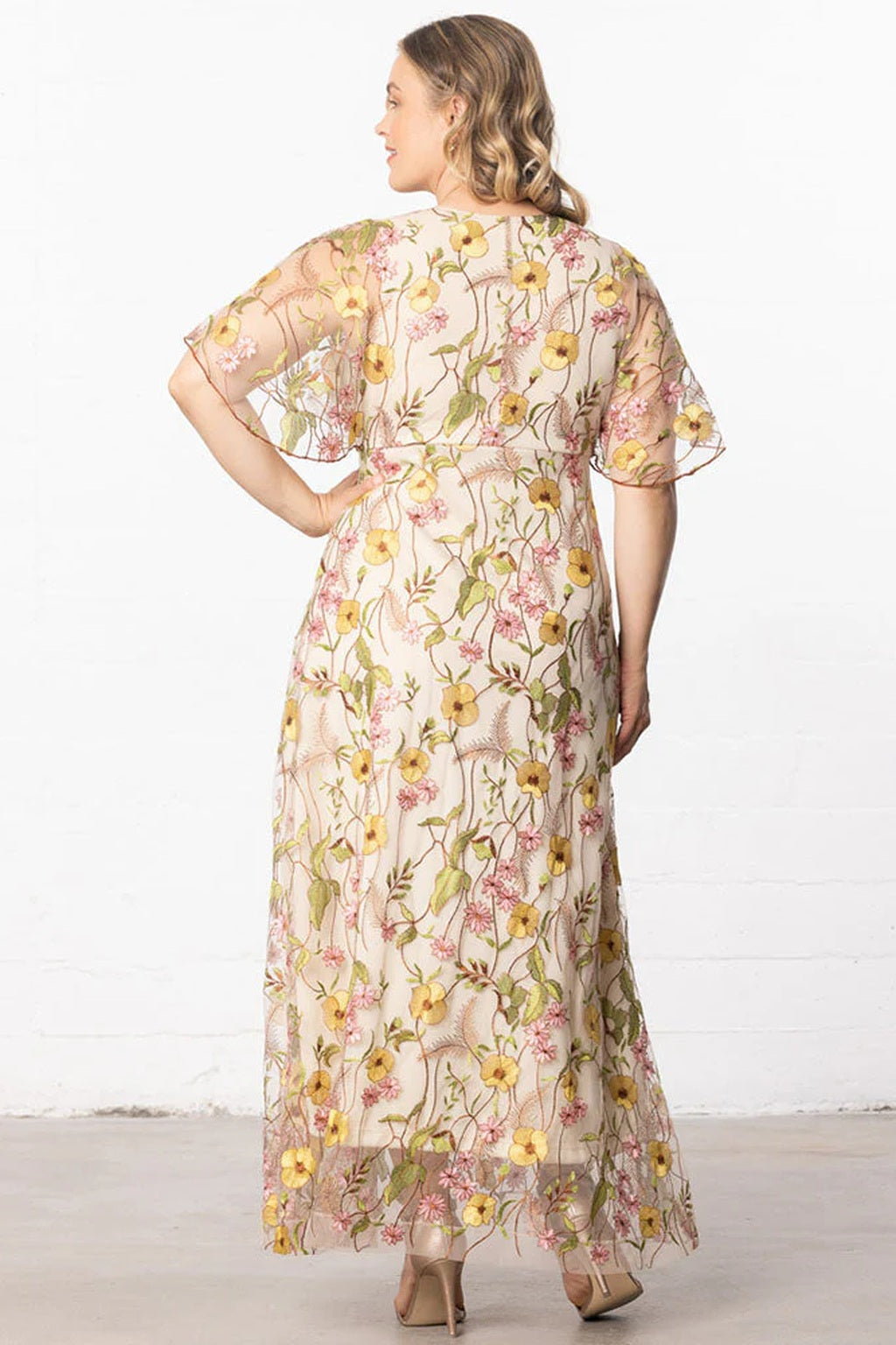 Embroidered Elegance Evening Gown