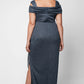Plus Hannah Glitter Mesh Gown