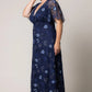 Embroidered Elegance Evening Gown