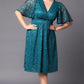 Starry Sequined Lace Cocktail Dress