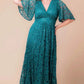 Luminous Sequin Lace Long Gown