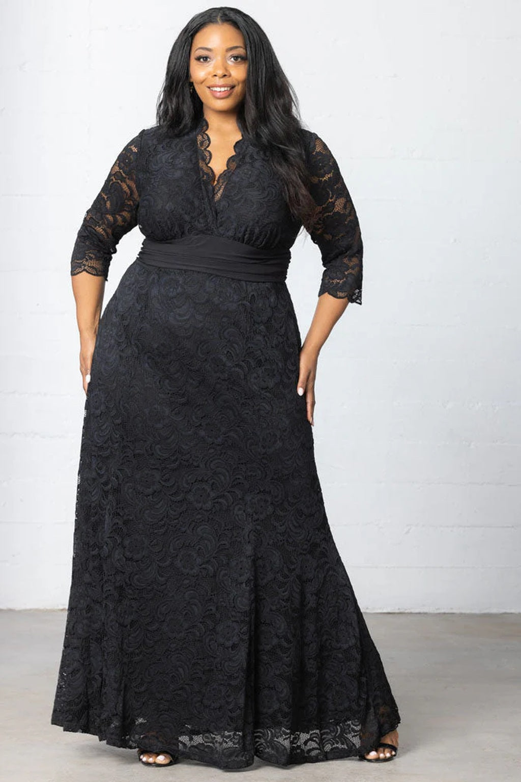 Screen Siren Lace Evening Gown