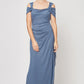 Plus Hannah Glitter Mesh Gown