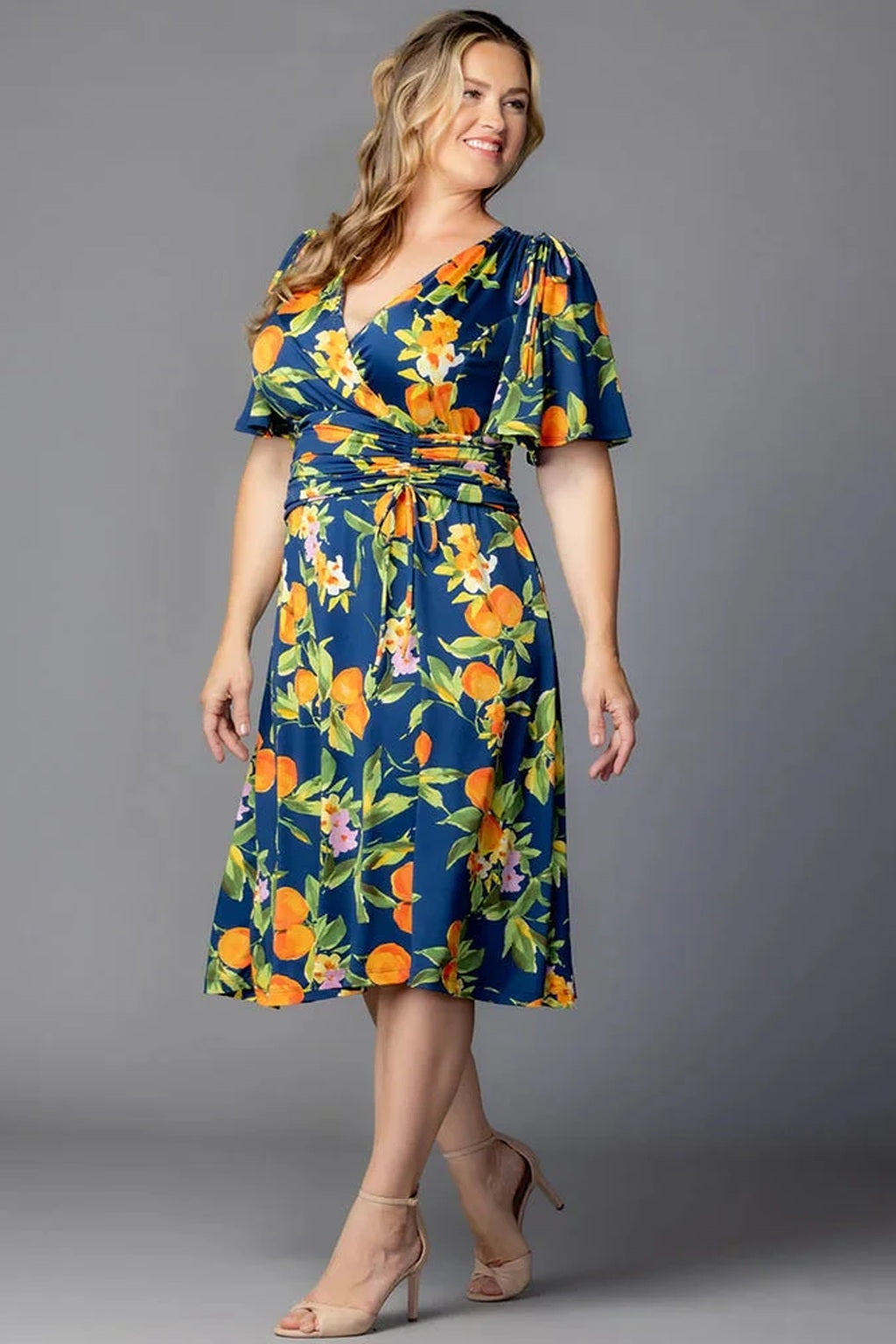 Jemma Ruched Tie Dress