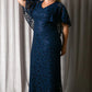Celestial Cape Sleeve Gown