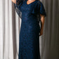 Celestial Cape Sleeve Gown