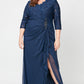 Plus Victoria Empire Waist Gown