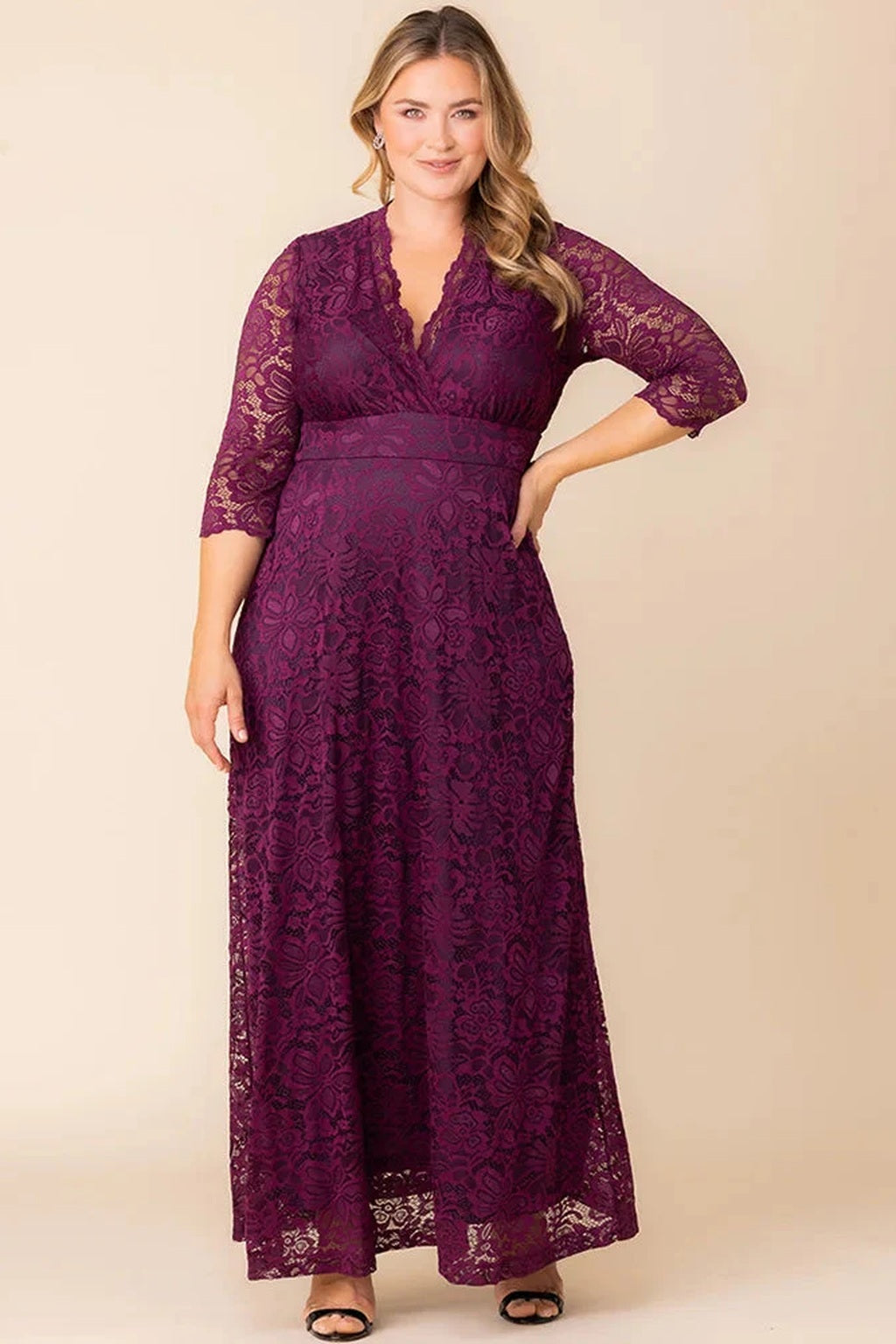 Maria Lace Evening Gown