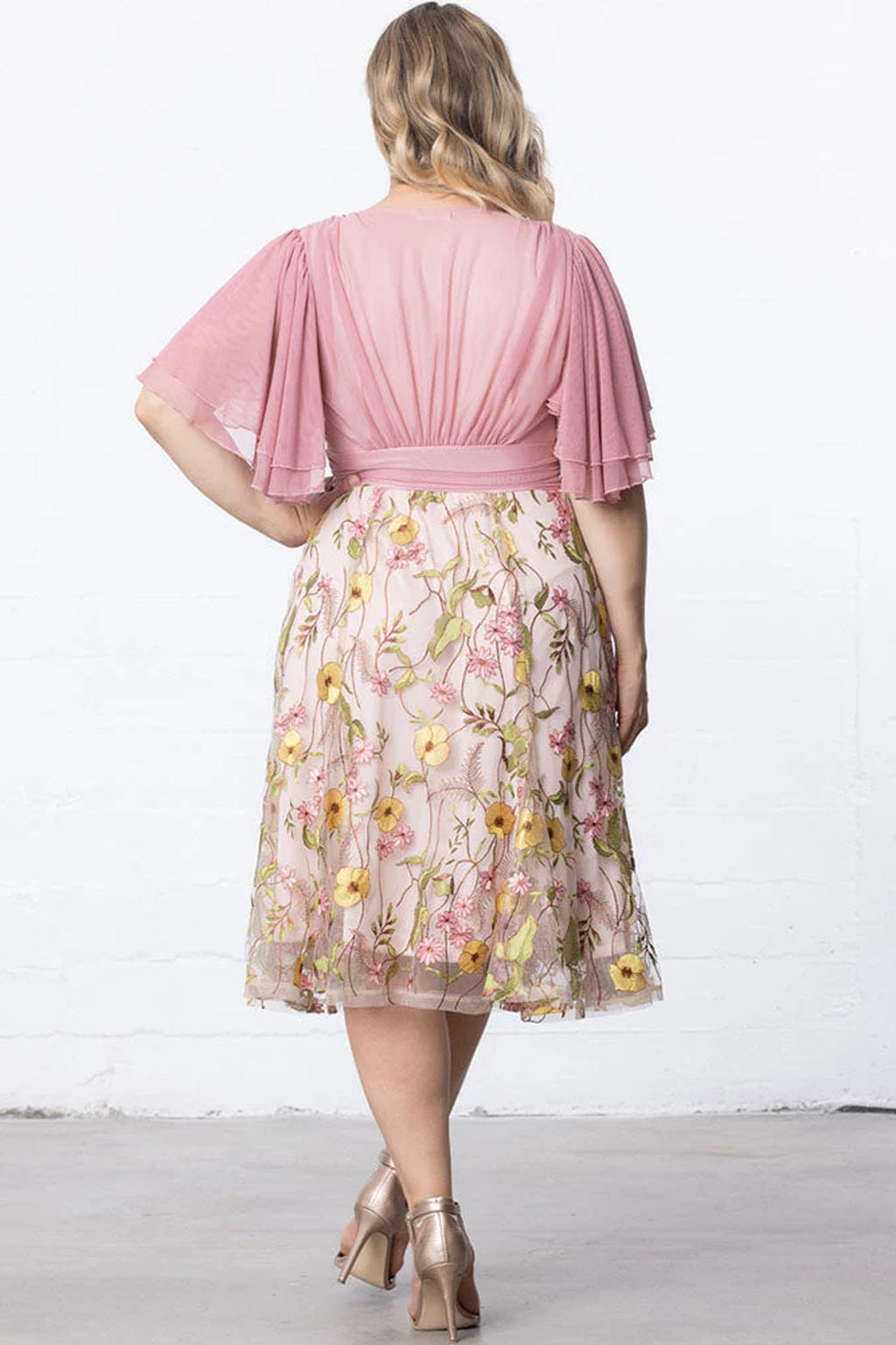 Lillian Embroidered Cocktail Dress