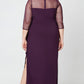 Plus Maya Matte Jersey Ruched Dress