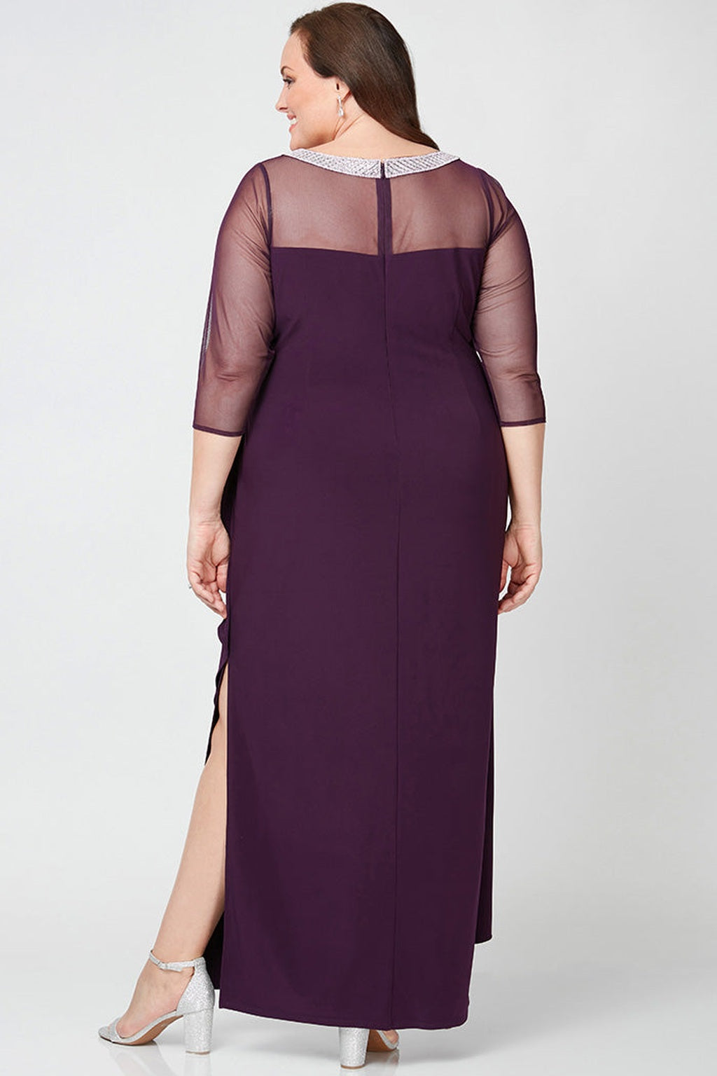 Plus Maya Matte Jersey Ruched Dress