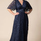 Luminous Sequin Lace Long Gown
