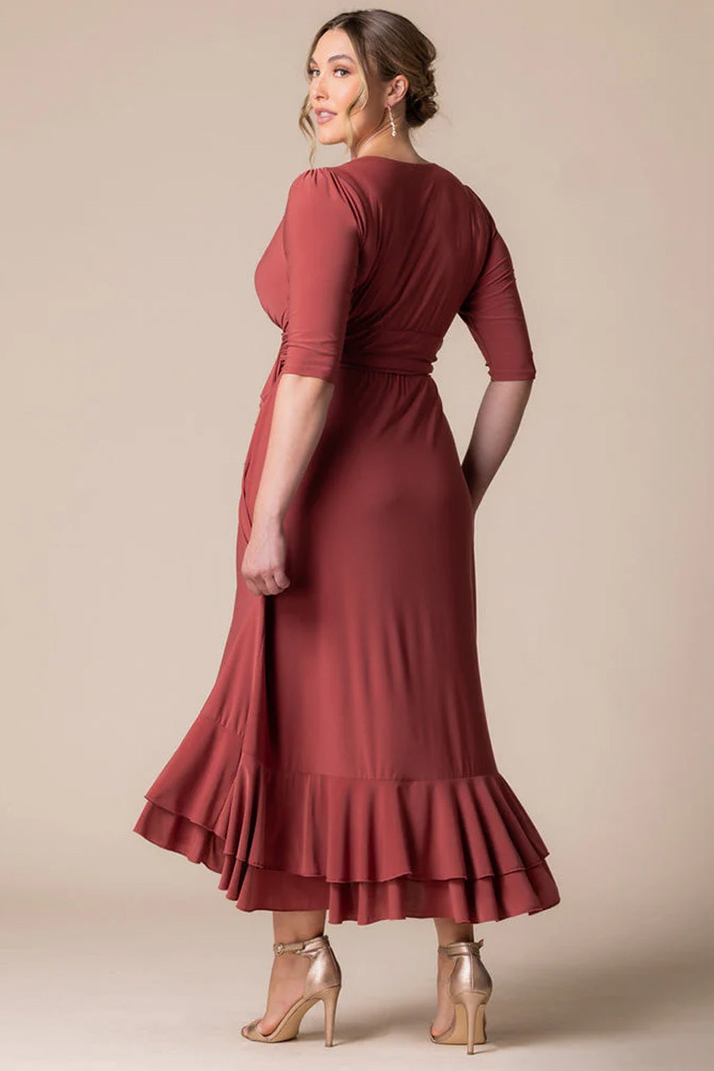 Veronica Ruffled Evening Gown
