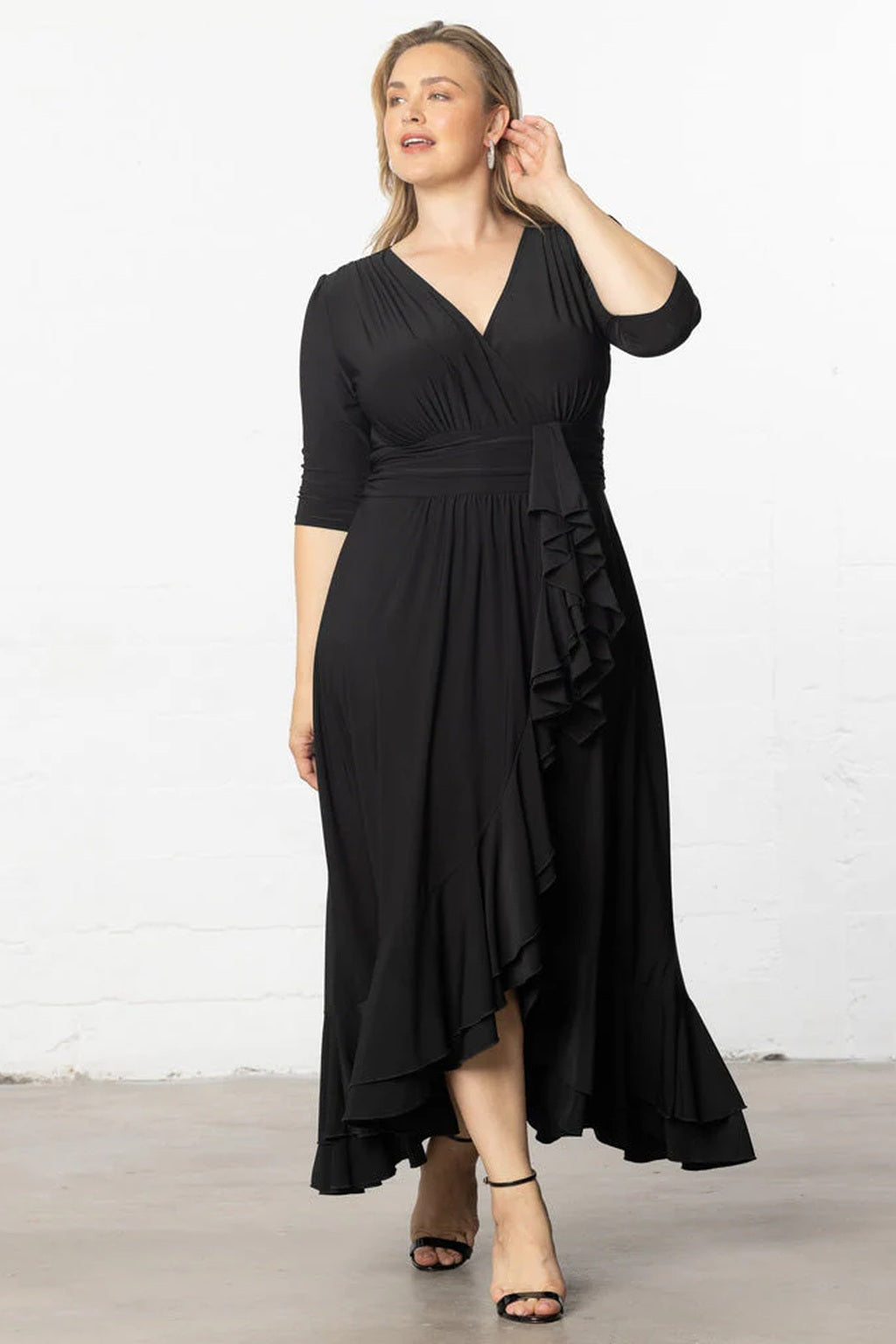 Veronica Ruffled Evening Gown