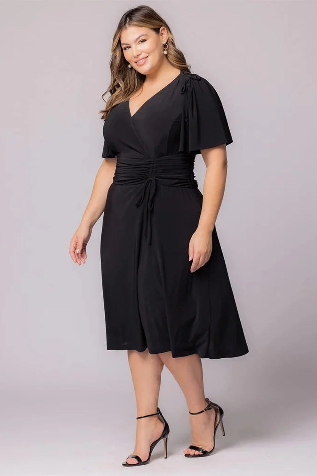 Jemma Ruched Tie Dress