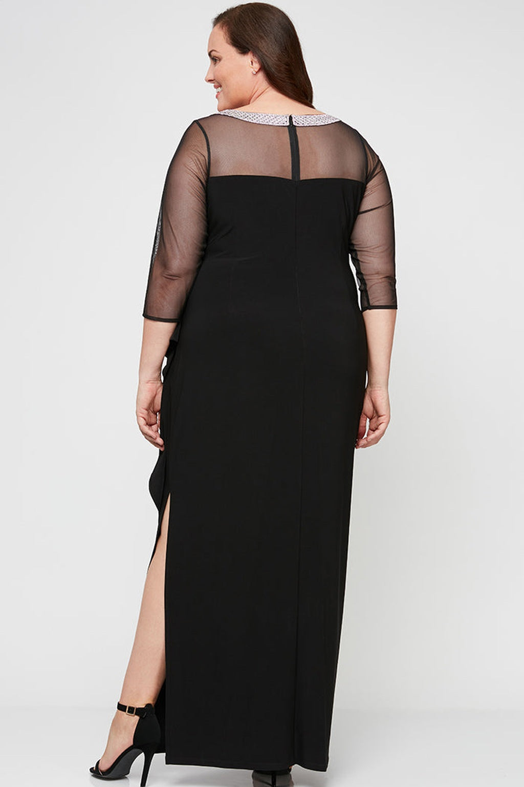 Plus Maya Matte Jersey Ruched Dress