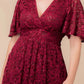 Starry Sequined Lace Cocktail Dress
