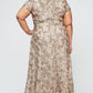 Plus Evelyn Rosette Lace Long Gown