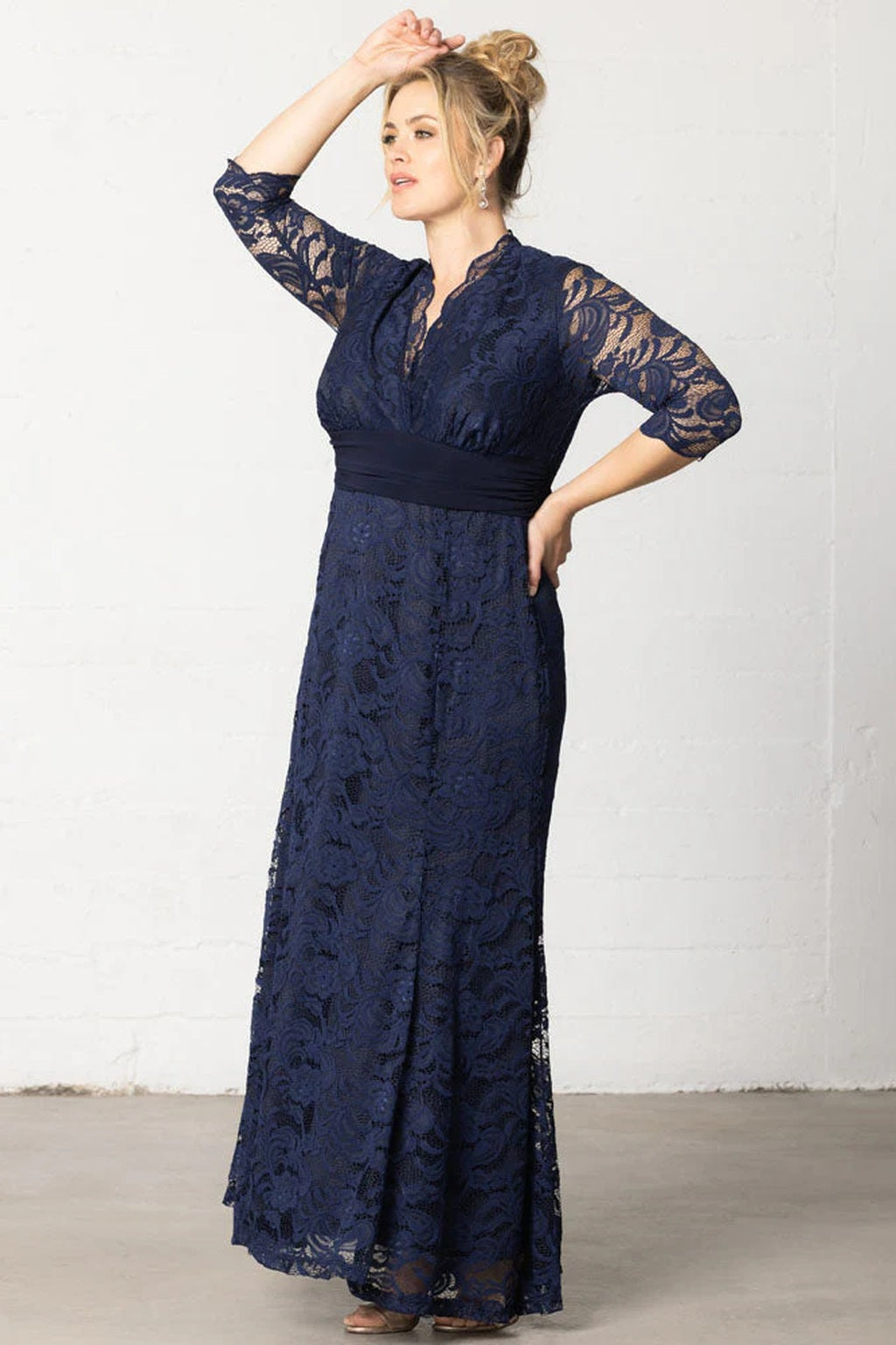 Screen Siren Lace Evening Gown