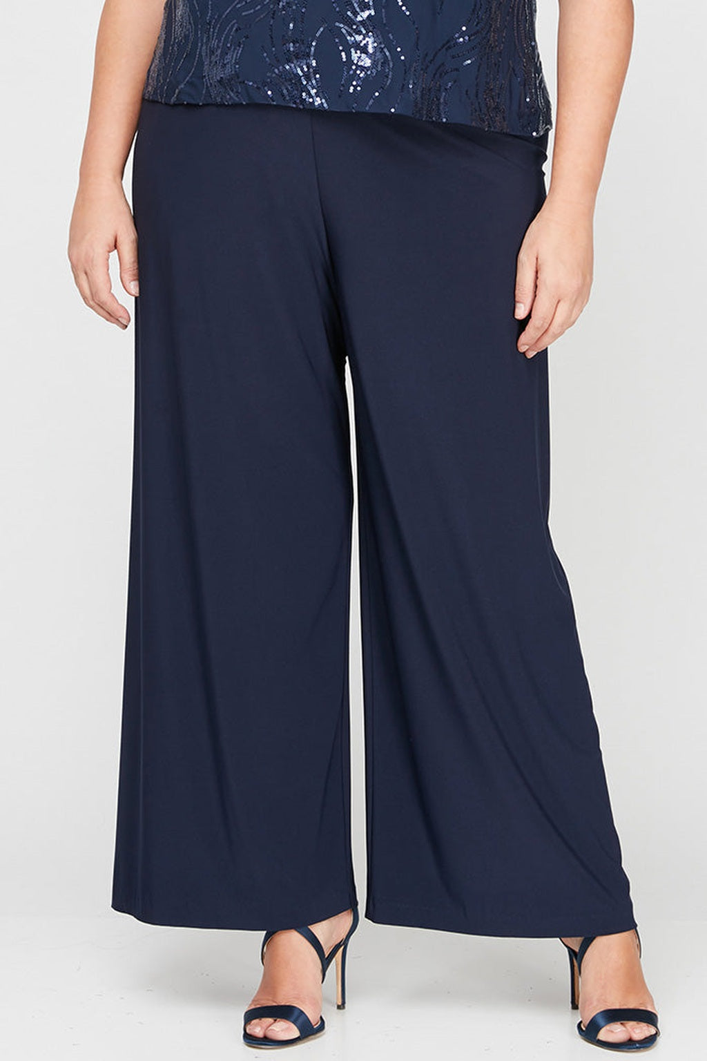 Plus Matte Jersey Straight Leg Long Pant