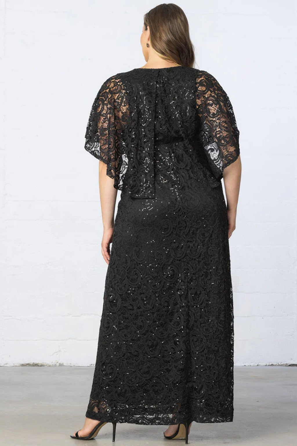 Celestial Cape Sleeve Gown