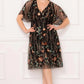 Sonnet Embroidered Midi Cocktail Dress
