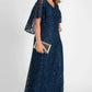 Celestial Cape Sleeve Gown