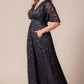 Luminous Sequin Lace Long Gown