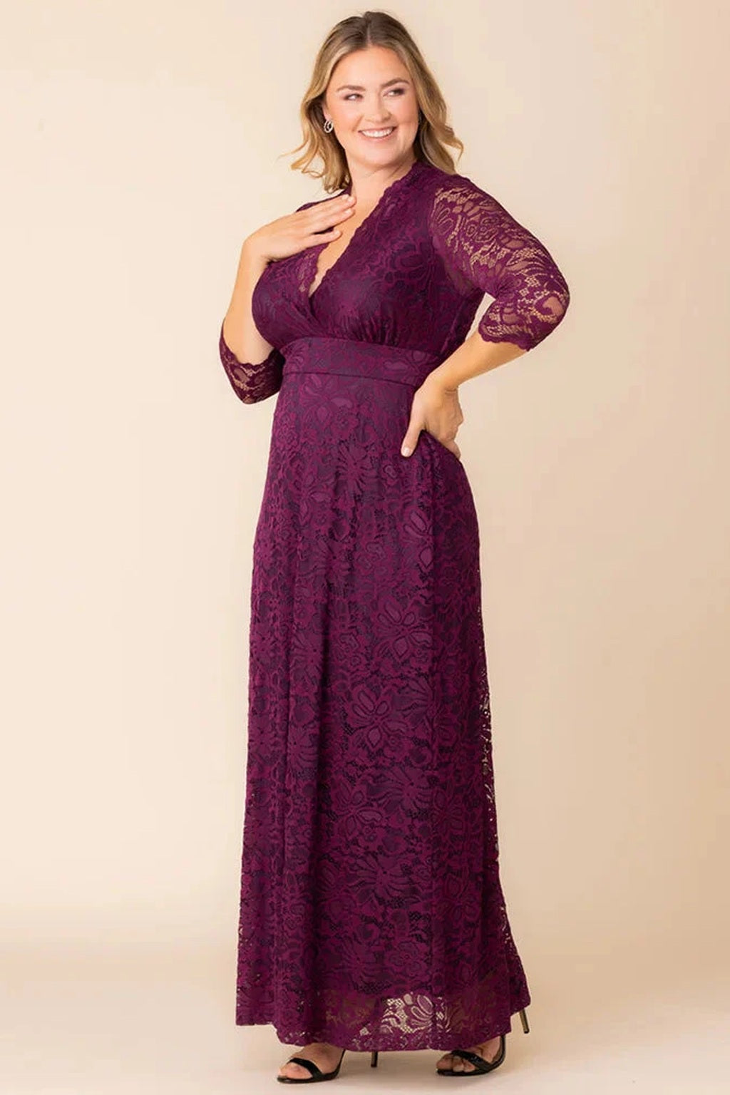 Maria Lace Evening Gown