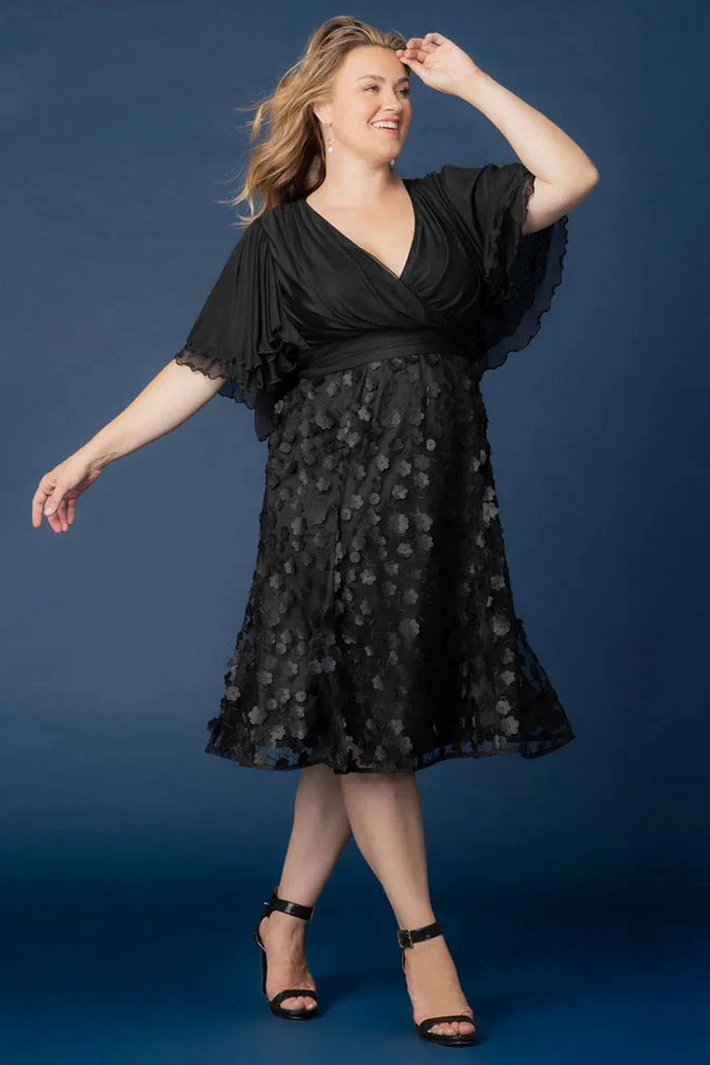 Pretty Petals Mesh Cocktail Dress