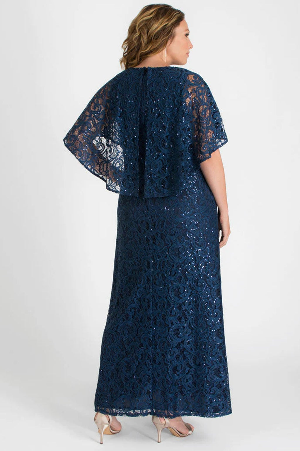 Celestial Cape Sleeve Gown