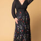 Isabella Embroidered Mesh Gown