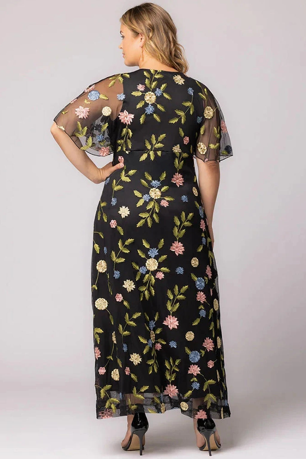 Embroidered Elegance Evening Gown