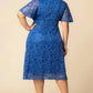 Starry Sequined Lace Cocktail Dress