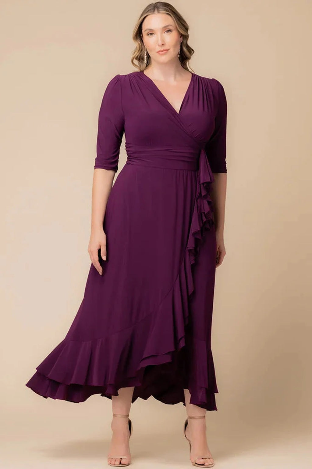 Veronica Ruffled Evening Gown