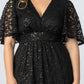 Starry Sequined Lace Cocktail Dress