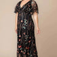 Embroidered Elegance Evening Gown