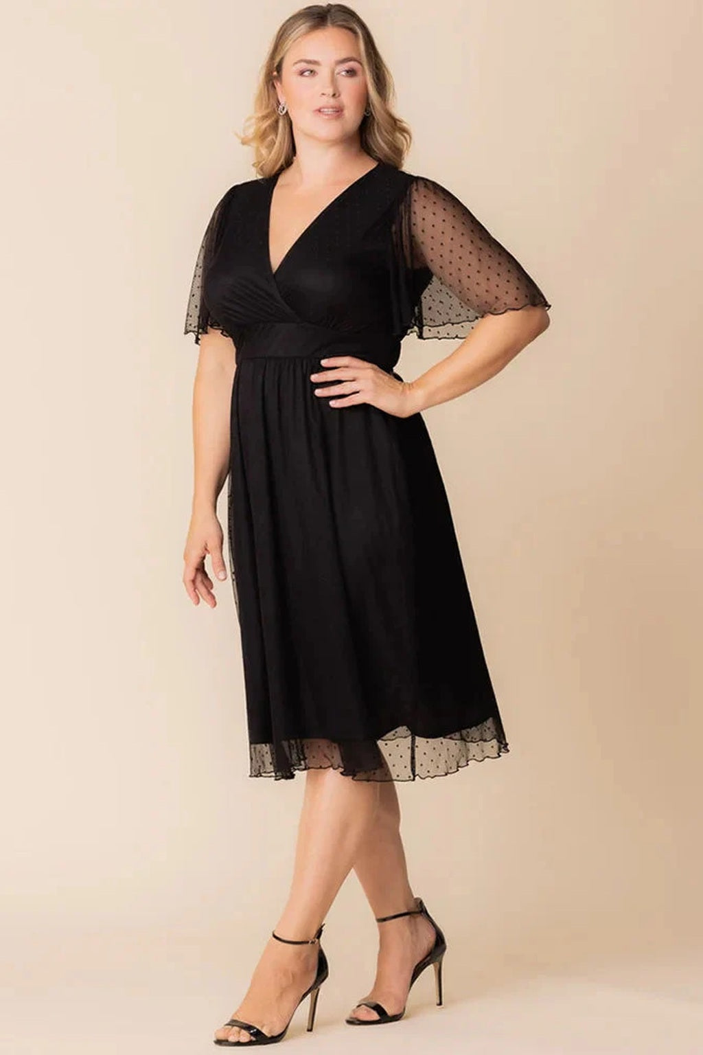 Margot Mesh Midi Cocktail Dress
