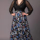 Isabella Embroidered Mesh Gown