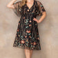Sonnet Embroidered Midi Cocktail Dress