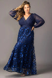 Blossoming Beauty Mesh Evening Gown