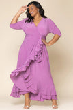 Veronica Ruffled Evening Gown
