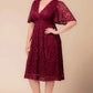 Starry Sequined Lace Cocktail Dress
