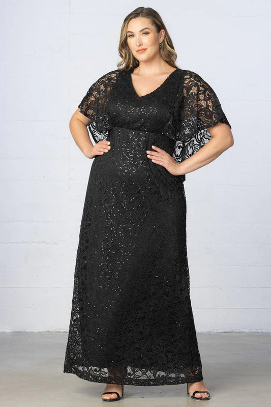 Celestial Cape Sleeve Gown