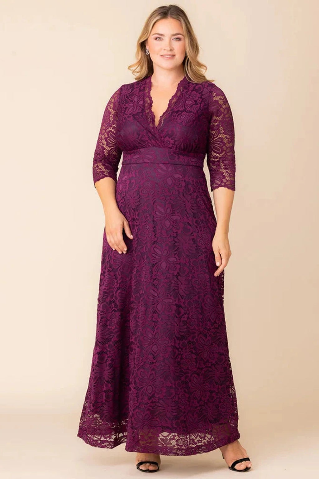 Maria Lace Evening Gown