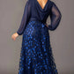 Blossoming Beauty Mesh Evening Gown