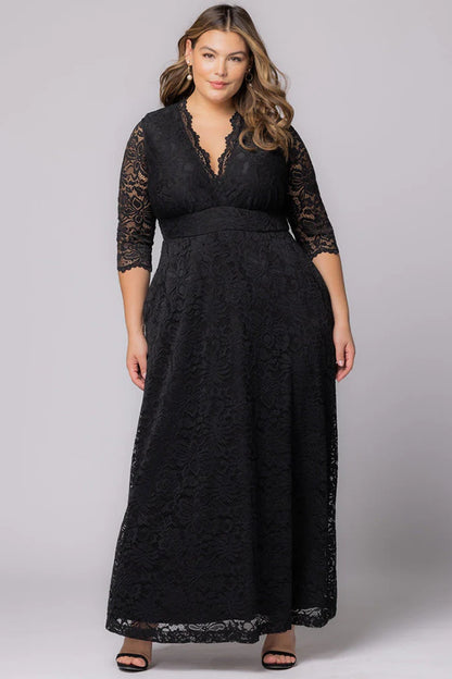 Maria Lace Evening Gown