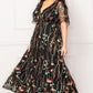 Embroidered Elegance Evening Gown